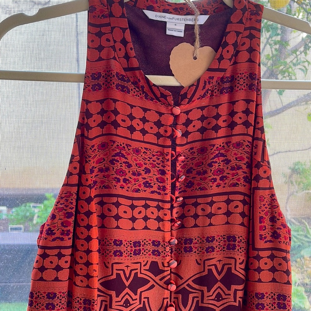 DVF silk dress